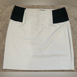 Attention Women’s White Pencil Skirt Size Large Stretch Panel White